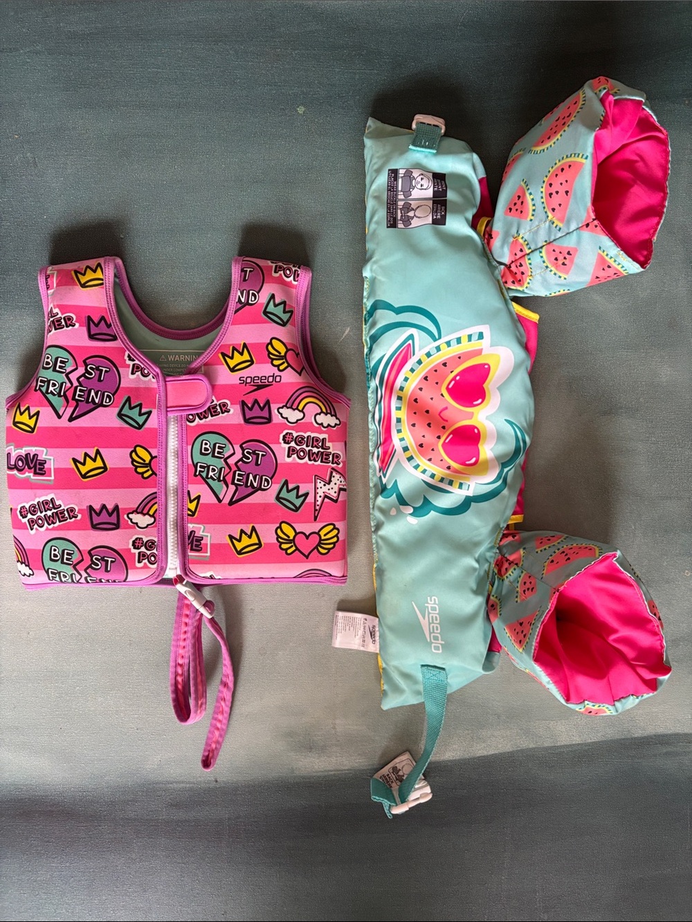 Speedo Splash Jammer Life Jacket Watermelon + Speedo Swim Vest Best Friend 4-6